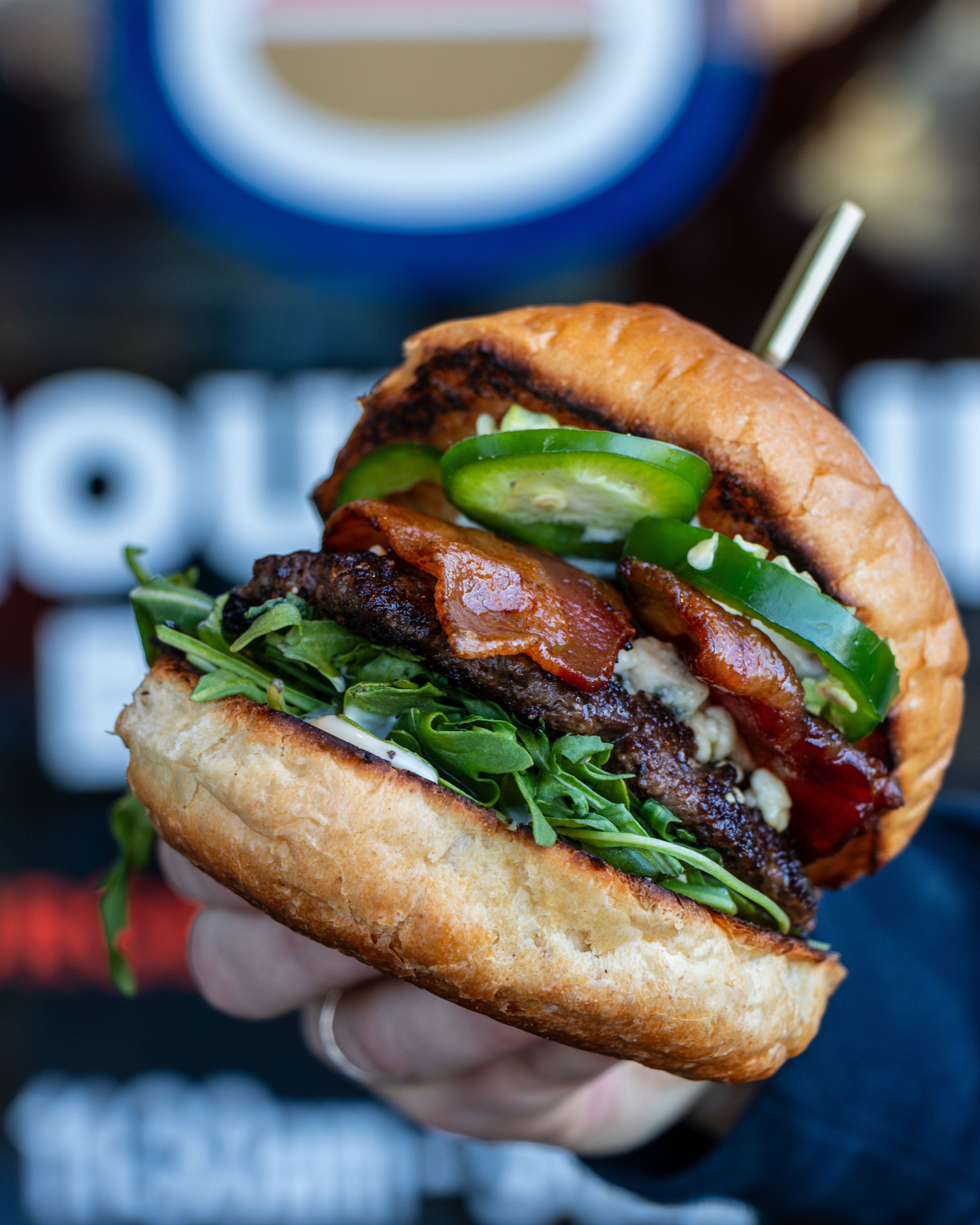 Blazin' Blue Burger