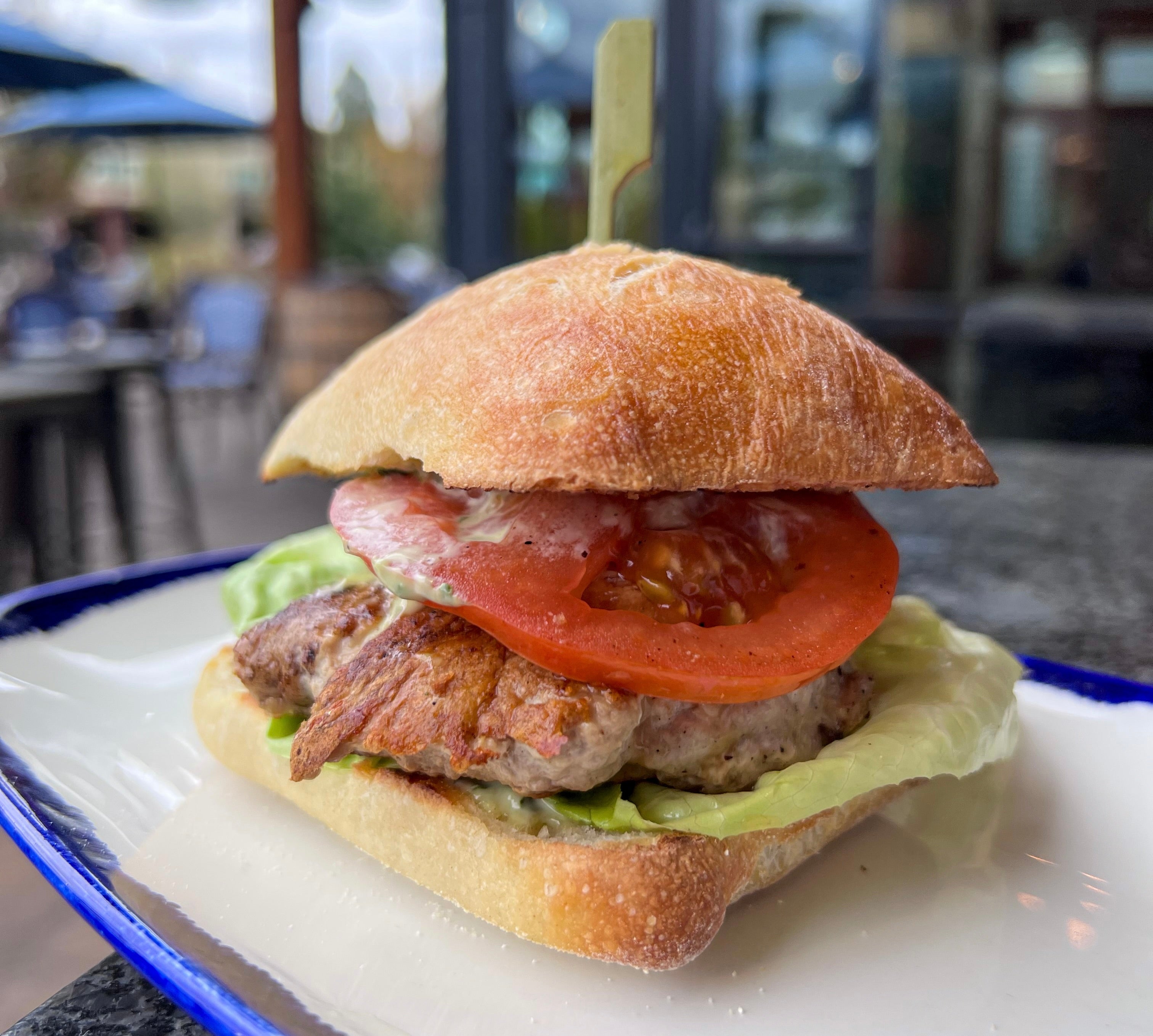 Turkey Caprese Burger