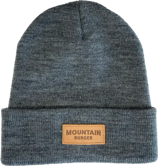 Leather Patch Beanie