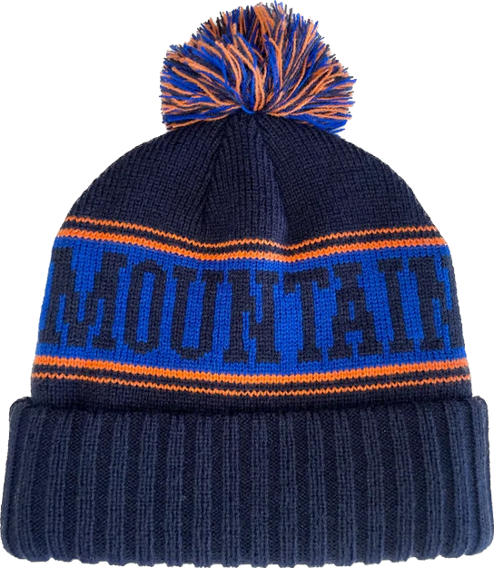 The Broncos Beanie Yarn Pom, Denver Broncos Beanie