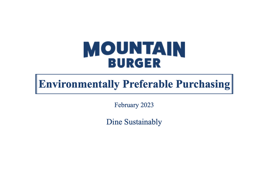 Environmentally Preferable Purchasing (EPP)